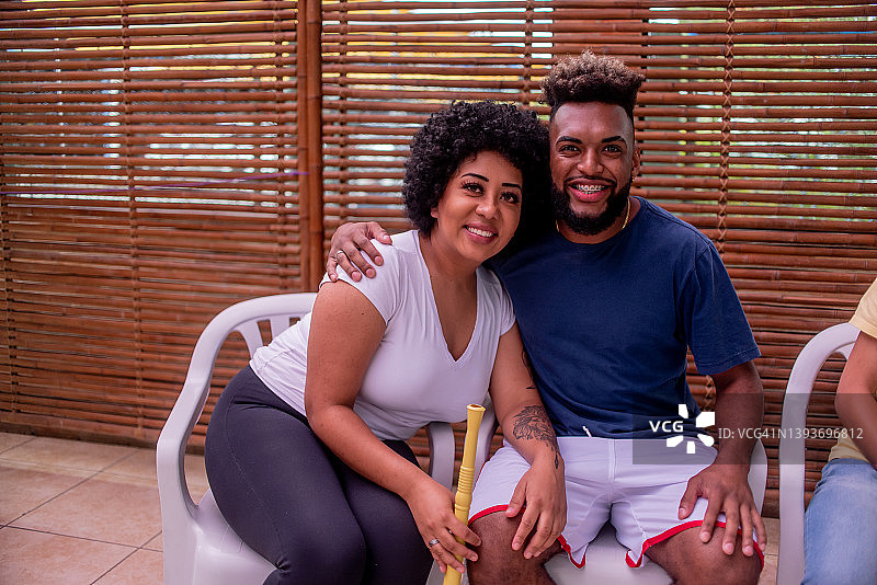 非裔美国夫妇肖像图片素材