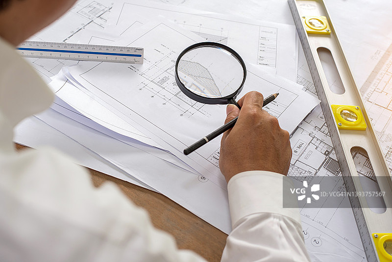 建筑项目图纸俯视图图片素材