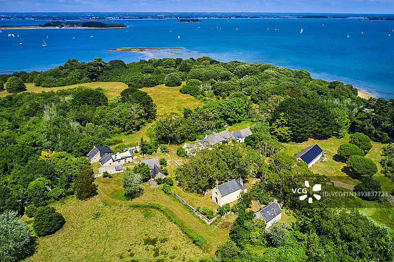 法国莫尔比昂莫尔比昂湾：伊吕尔岛图片素材