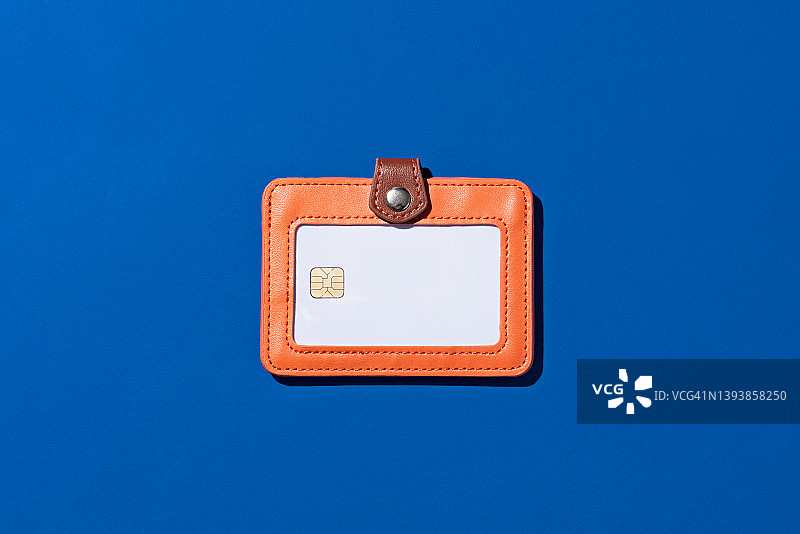 卡夹中的空白智能卡图片素材