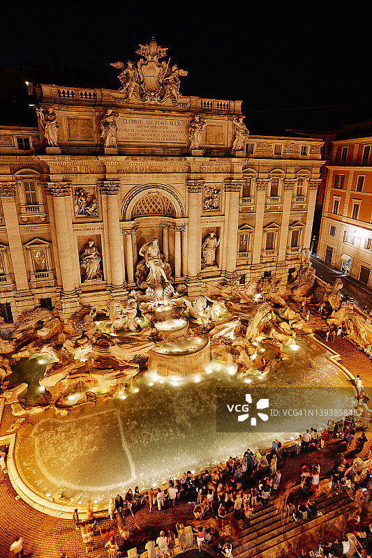 罗马的特莱维喷泉图片素材