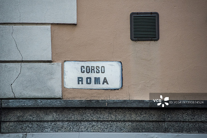 罗马大街标志图片素材