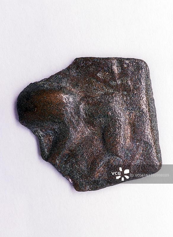 印度桑伽姆时代哲罗硬币，大象图片素材