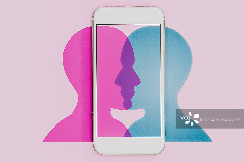 数字移动通信朋友聊天图标图片素材