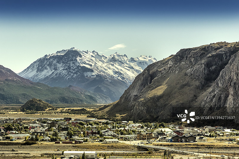 阿根廷巴塔哥尼亚埃尔查尔滕镇图片素材