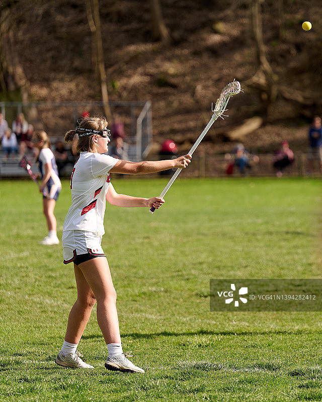 长曲棍球赛威克利学院图片素材