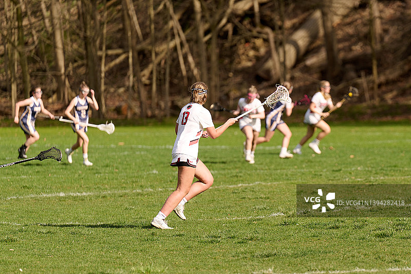 长曲棍球赛威克利学院图片素材