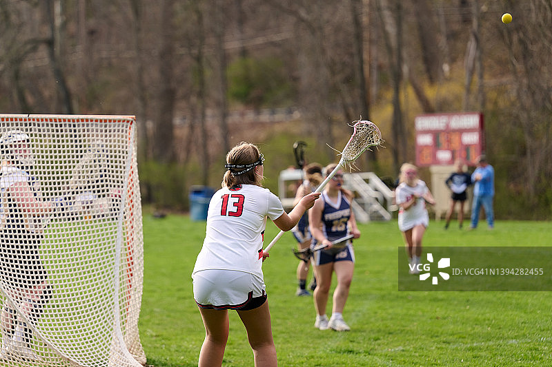 长曲棍球赛威克利学院图片素材