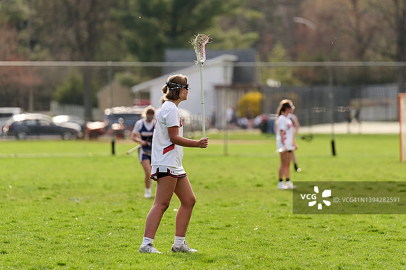 长曲棍球赛威克利学院图片素材