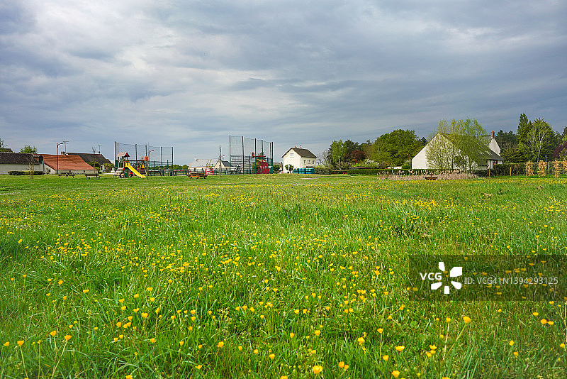 法国乡村儿童住宅及游乐区图片素材