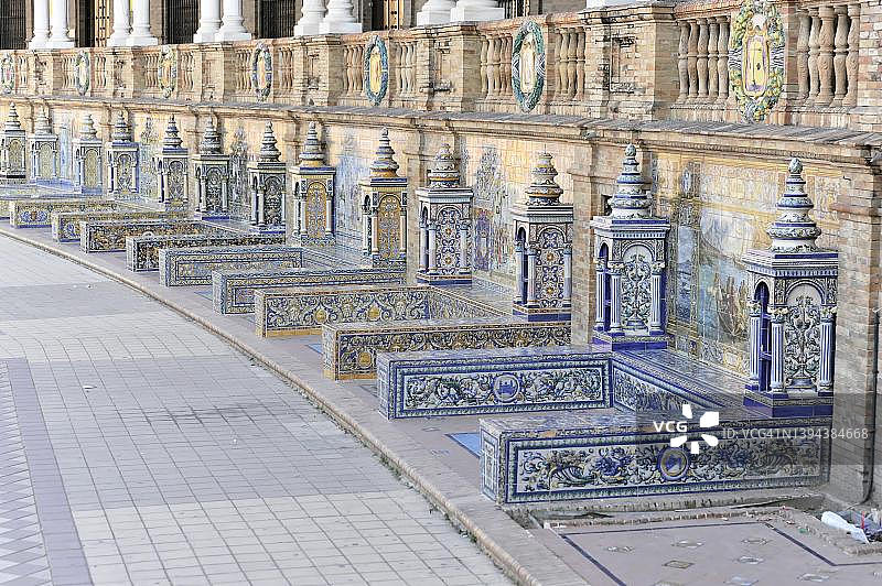 西班牙塞维利亚西班牙广场图片素材