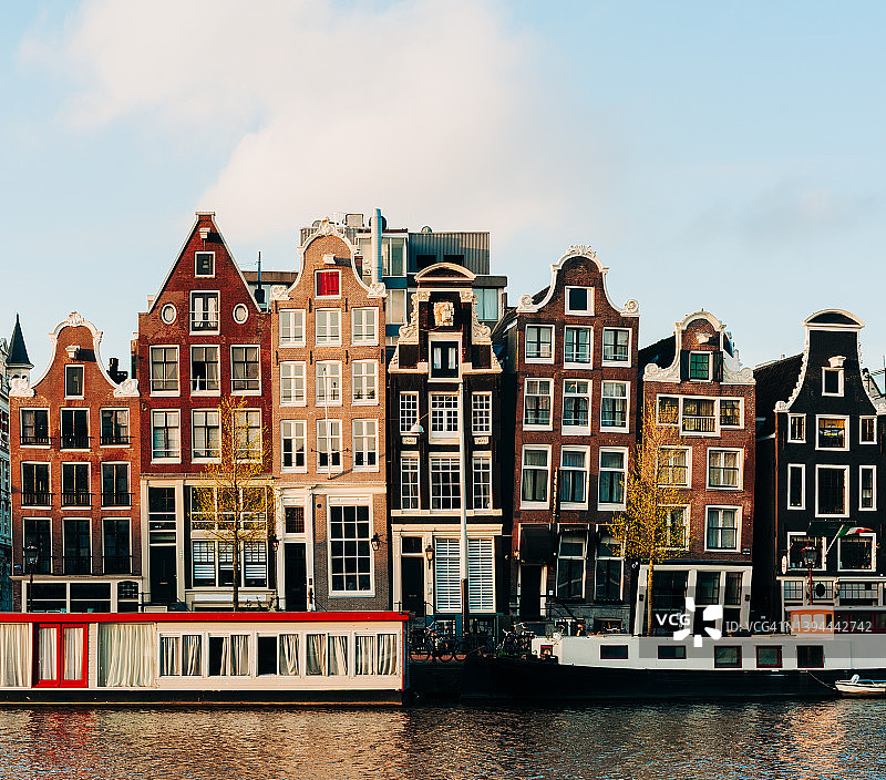 日出时阿姆斯特丹的日出景观图片素材