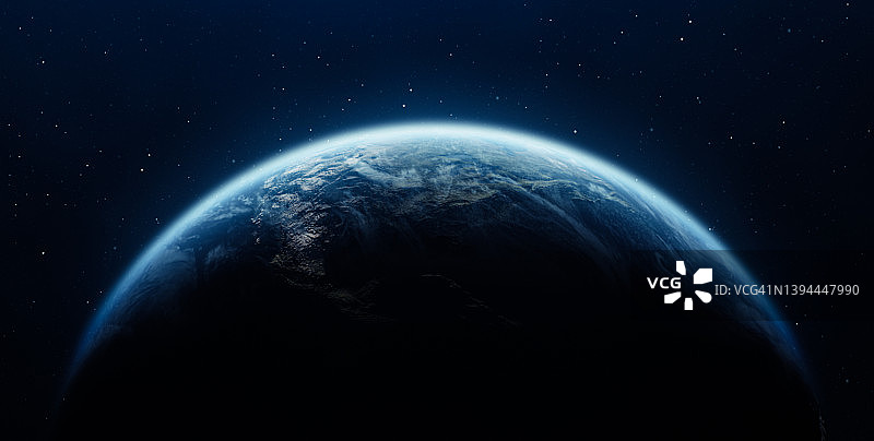 带有云朵和星空的地球图片素材