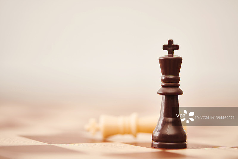 两个国王棋子的象棋游戏：策略与竞争图片素材
