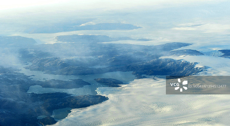 飞越格陵兰岛图片素材