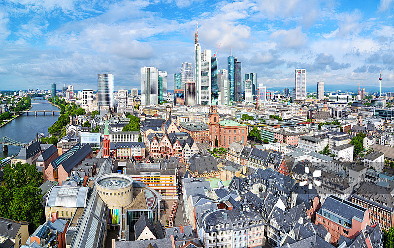 德国法兰克福天际线图片素材