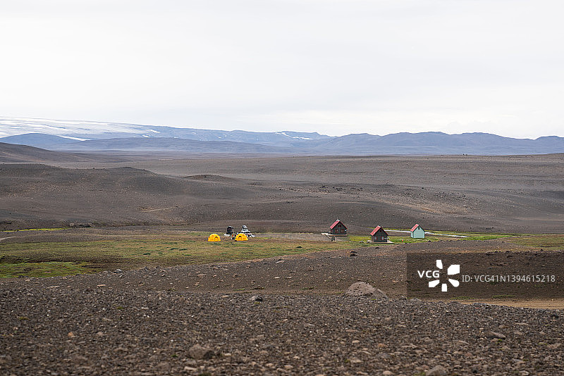 高山露营地风光图片素材