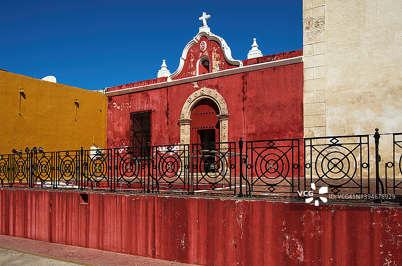 坎佩切圣母无染原罪主教座堂，墨西哥坎佩切图片素材