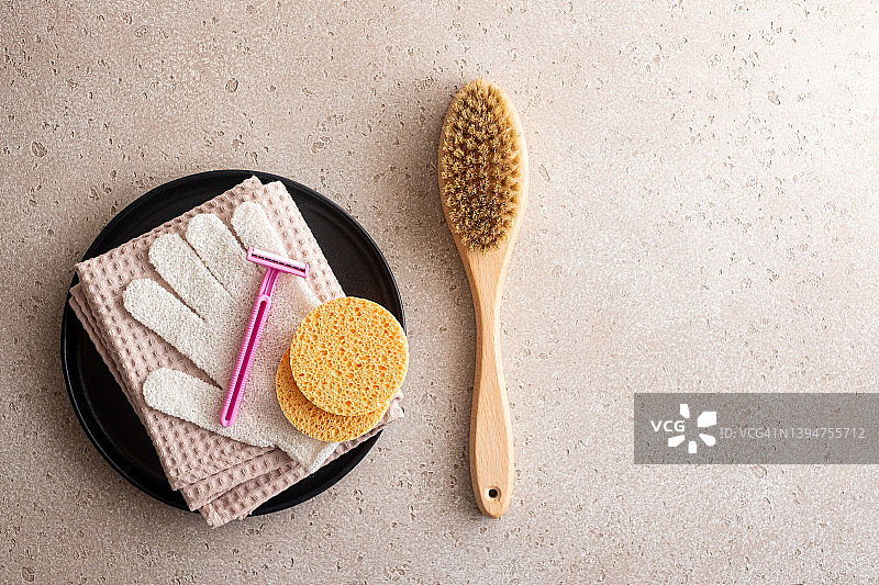 身体护理用品套装图片素材