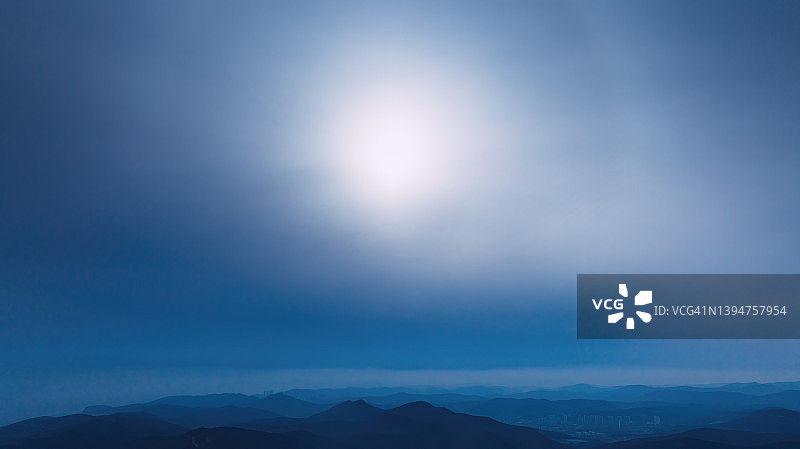 山脉高角度视图图片素材