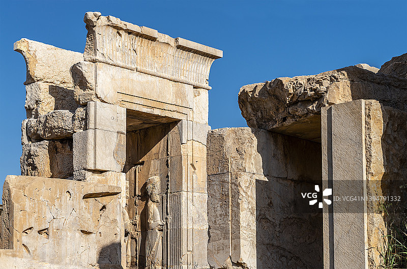 波斯波利斯古城内门图片素材