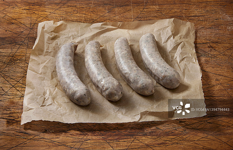 生的德式烤香肠图片素材