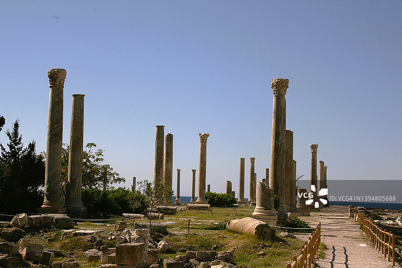 黎巴嫩提尔的腓尼基古城景色图片素材