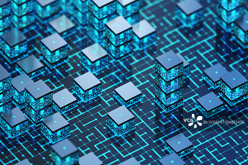 信息块概念：数字城市图片素材