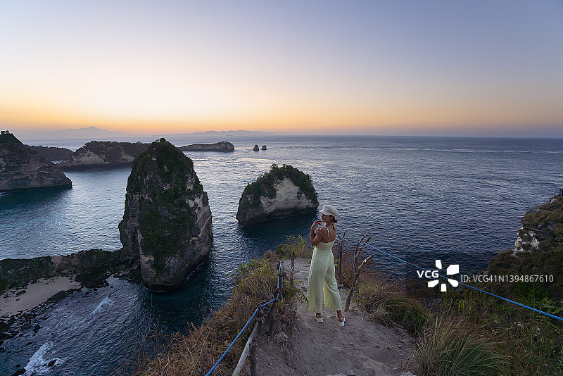 印尼巴厘岛努沙佩尼达岛的绝佳景点图片素材