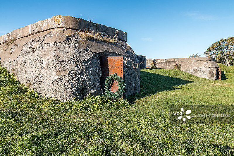 芬兰城堡的古老防御工事图片素材