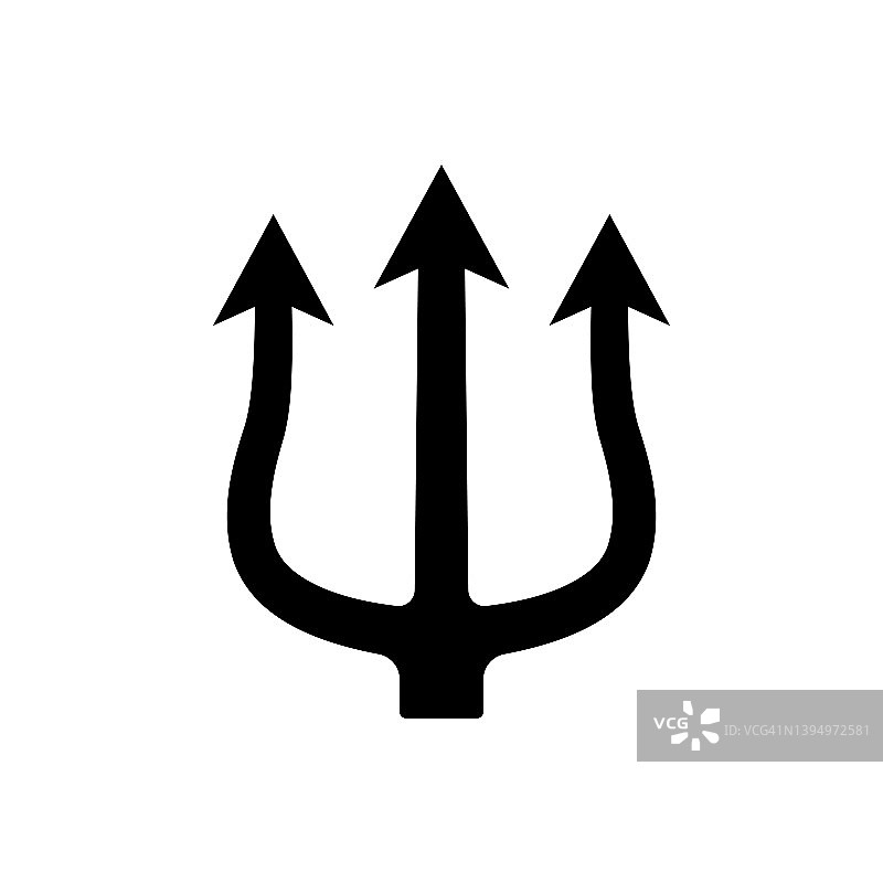 三叉戟图标：海王星的武器图片素材