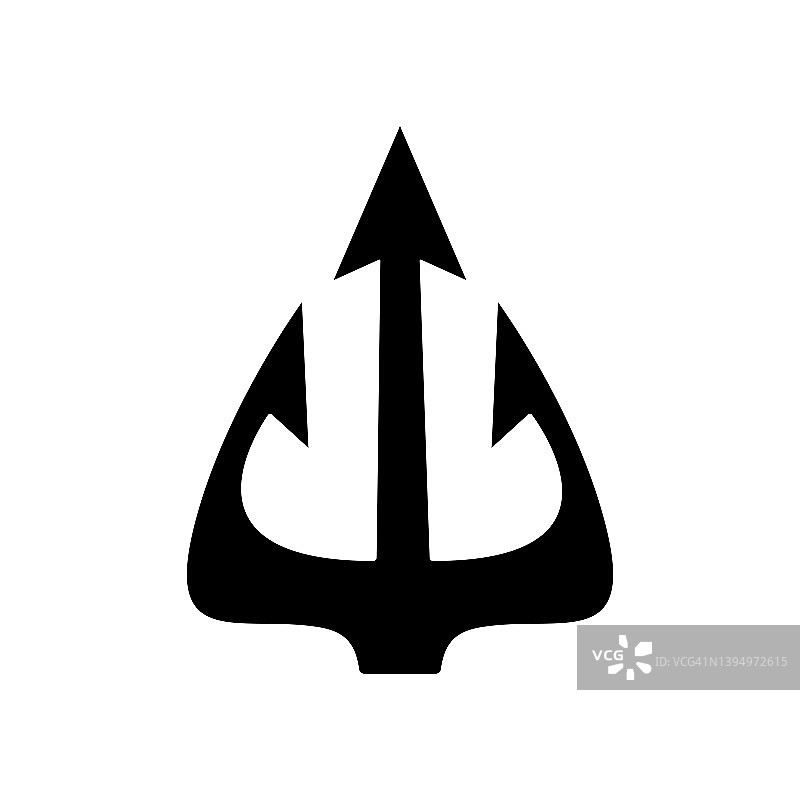 三叉戟图标：海王星的武器图片素材