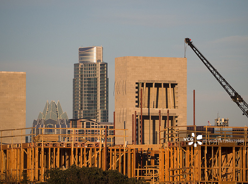 建设中：美国得克萨斯州奥斯汀图片素材