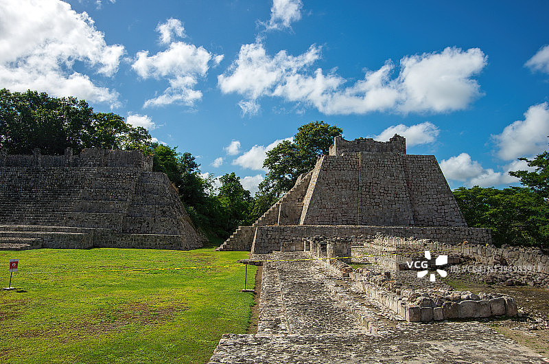 墨西哥坎佩切州埃兹纳大卫城遗址图片素材