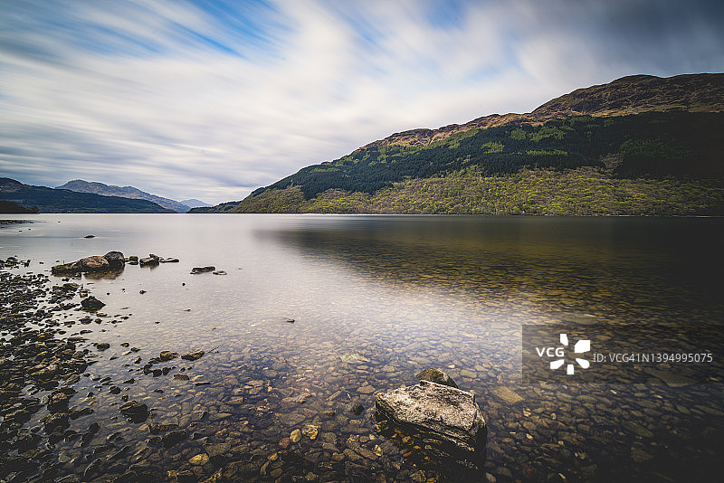 罗蒙湖岸边的Firkin Point图片素材