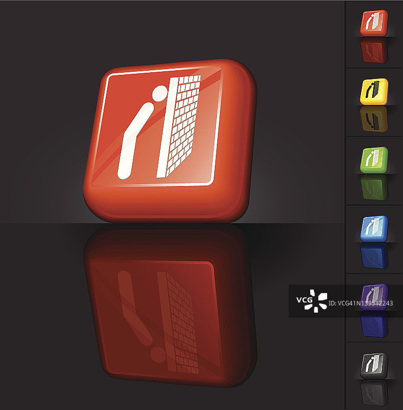 撞墙3D按钮设计图片素材