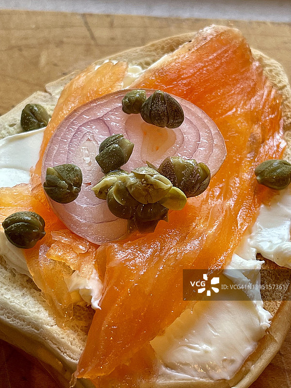 早晨的百吉饼图片素材