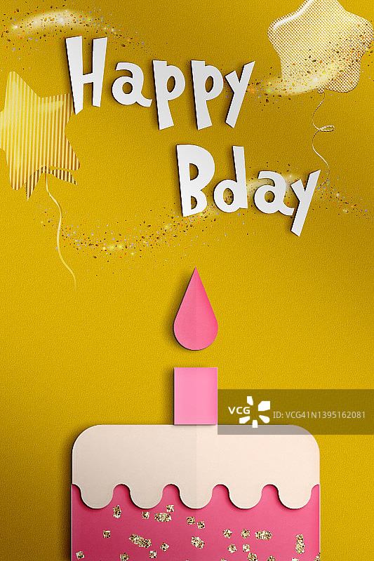 生日快乐蛋糕贺卡图片素材