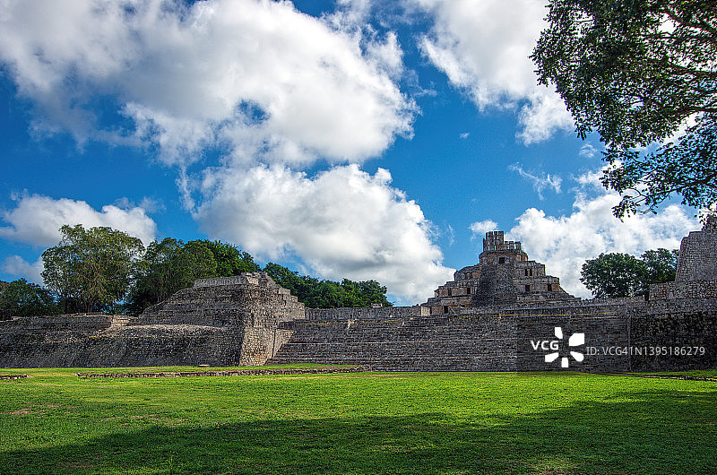 墨西哥坎佩切州埃兹纳大卫城遗址图片素材