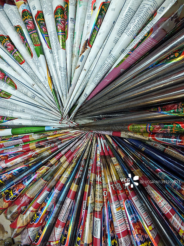 锥形容器中的海娜粉图片素材