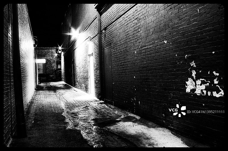 阴森小巷图片素材