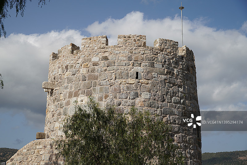 土耳其穆拉博德鲁姆城堡中的塔图片素材