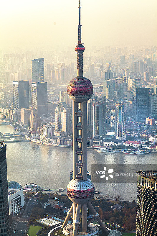 上海浦东东方明珠塔图片素材
