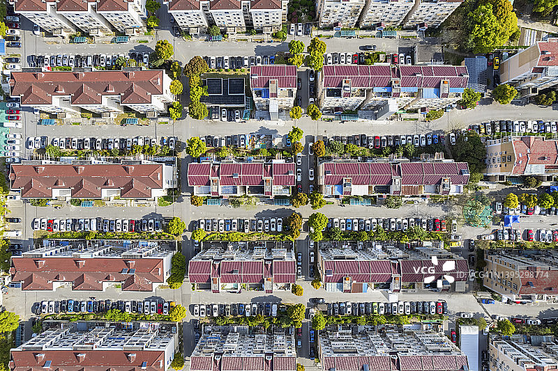 高层公寓楼鸟瞰图片素材