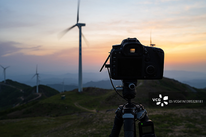 户外相机拍照特写图片素材