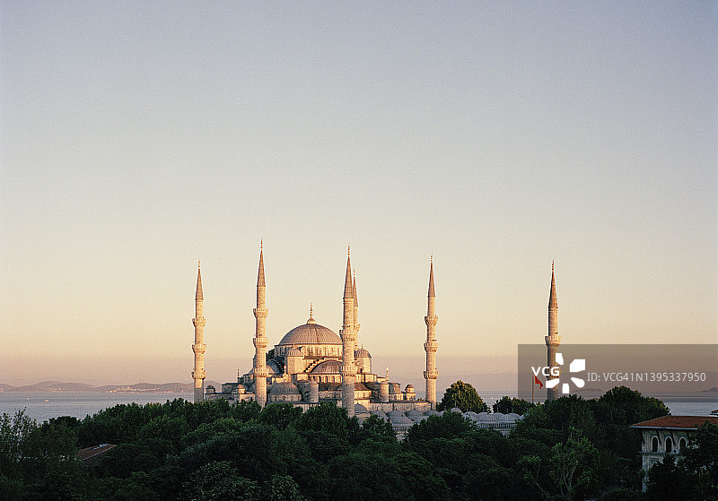 伊斯坦布尔蓝色清真寺图片素材