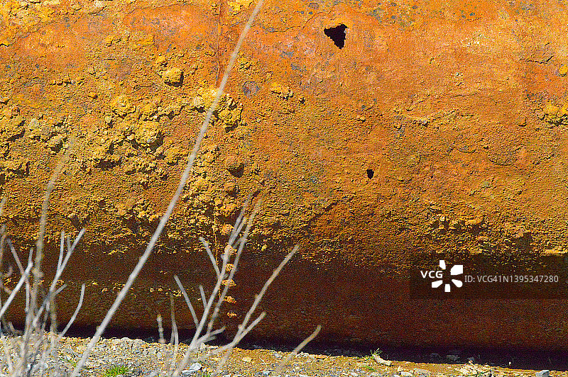 生锈的管道特写图片素材