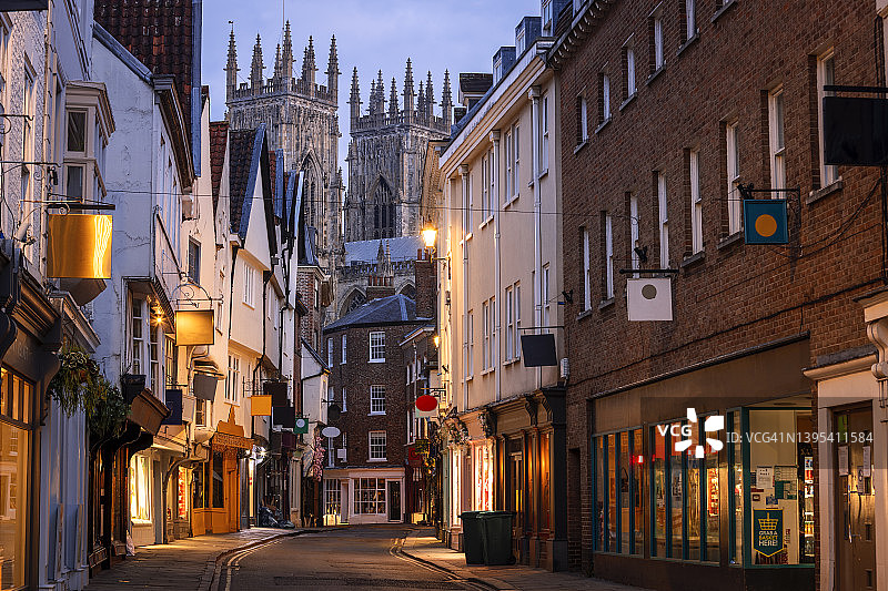 约克郡约克市彼得 gate 低街图片素材