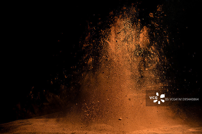 飞溅的可可粉图片素材