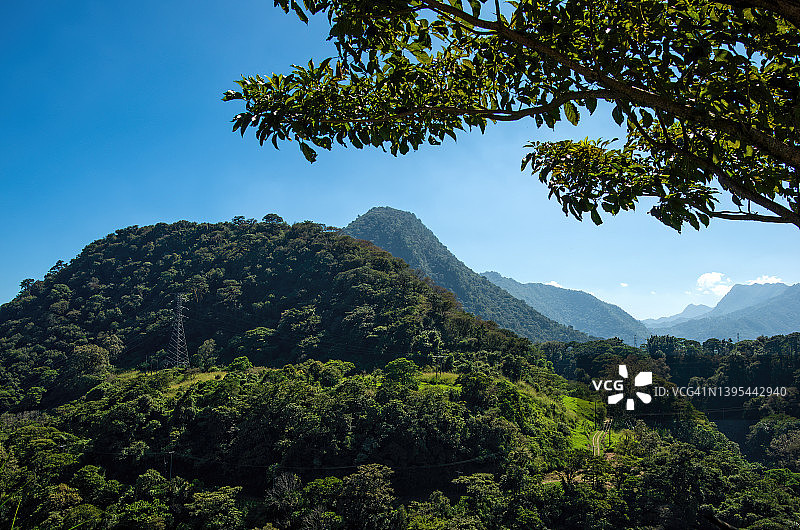 墨西哥韦拉克鲁斯州奥里萨巴市白河峡谷的500级台阶步道图片素材